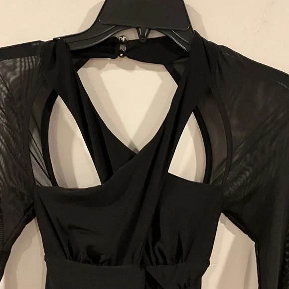 Club L London Black Long Sleeve Dress - Picture 3 of 10